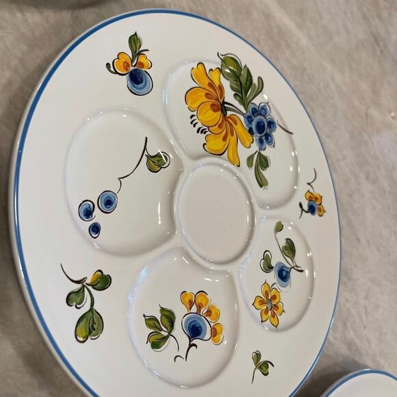 Villeroy & Boch plates Provence floral fondue plates x3     9.25” - Picture 4 of 10